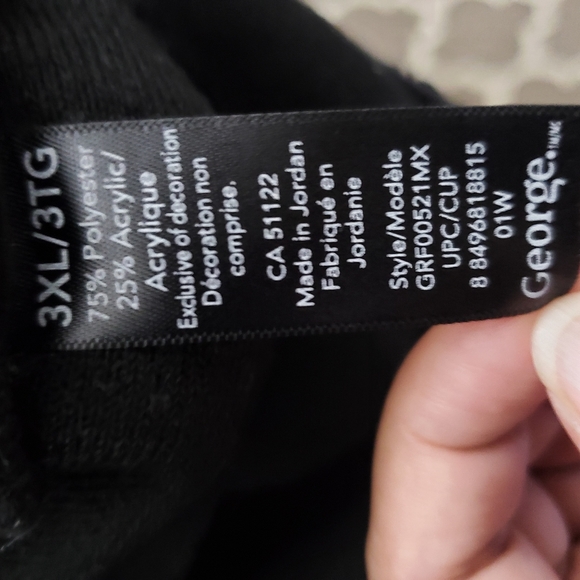 George Sherpa Hoody Jacket - Black 3XL/3TG - Picture 5 of 5